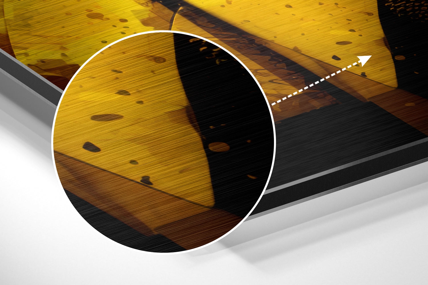 Heisenberg Brushed Aluminum Dibond Wall Art.