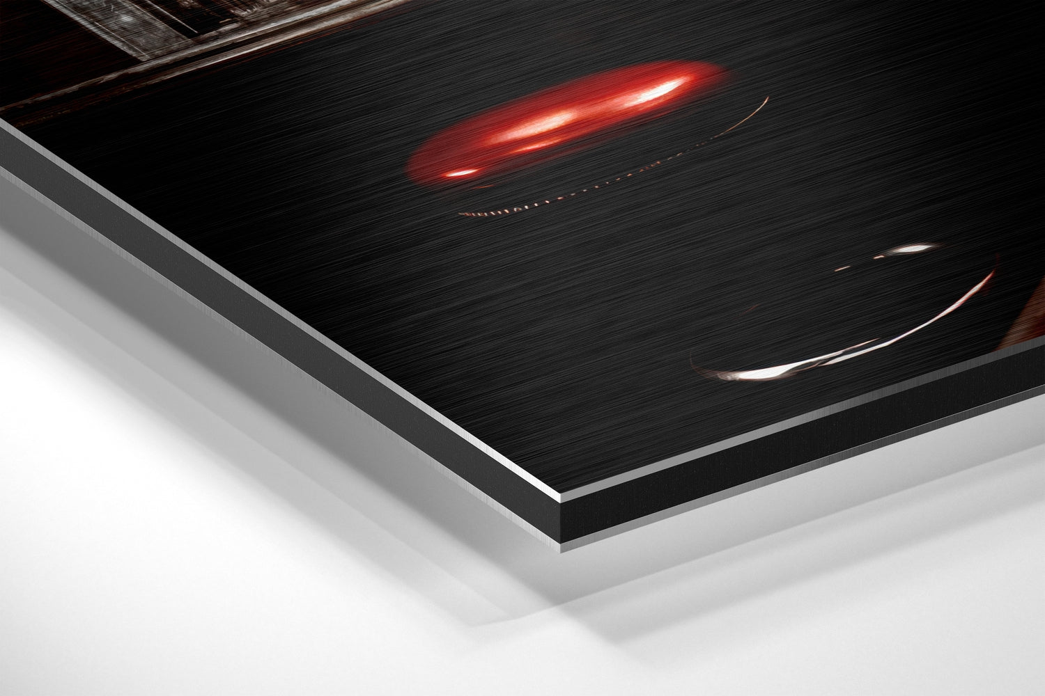 Woman in a Bar Brushed Aluminum Dibond Wall Art.