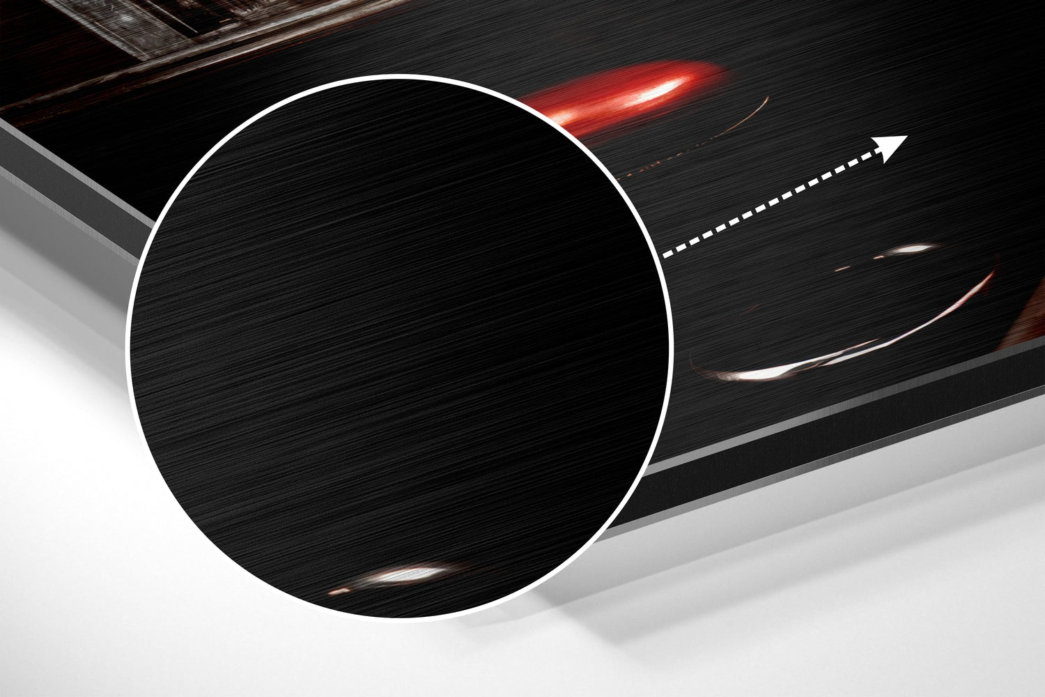 Woman in a Bar Brushed Aluminum Dibond Wall Art.