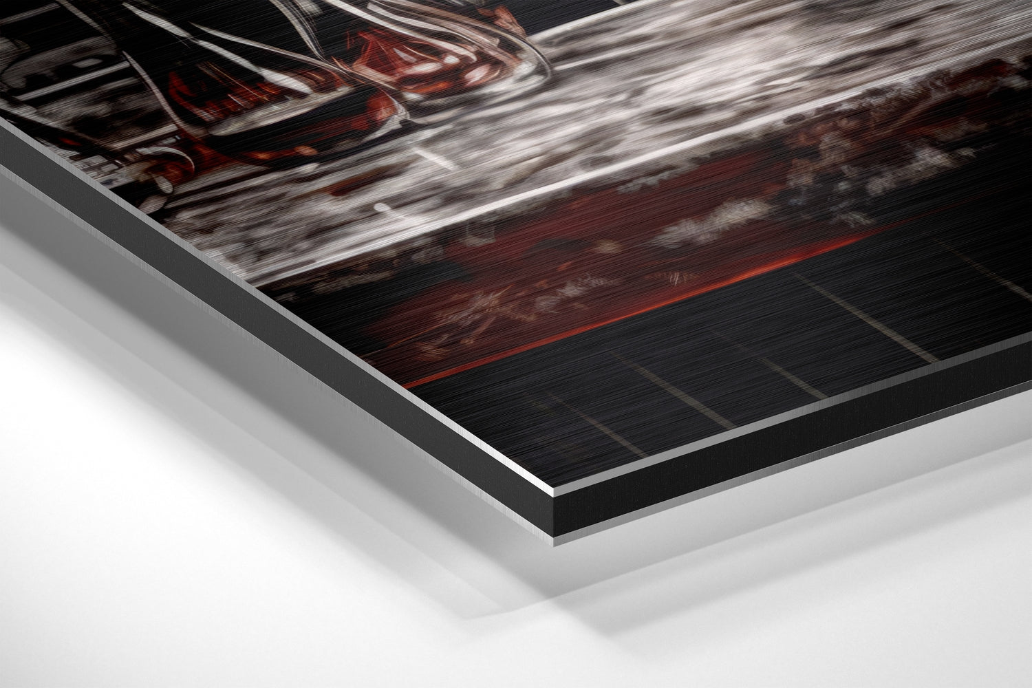 Woman in a Bar Brushed Aluminum Dibond Wall Art.