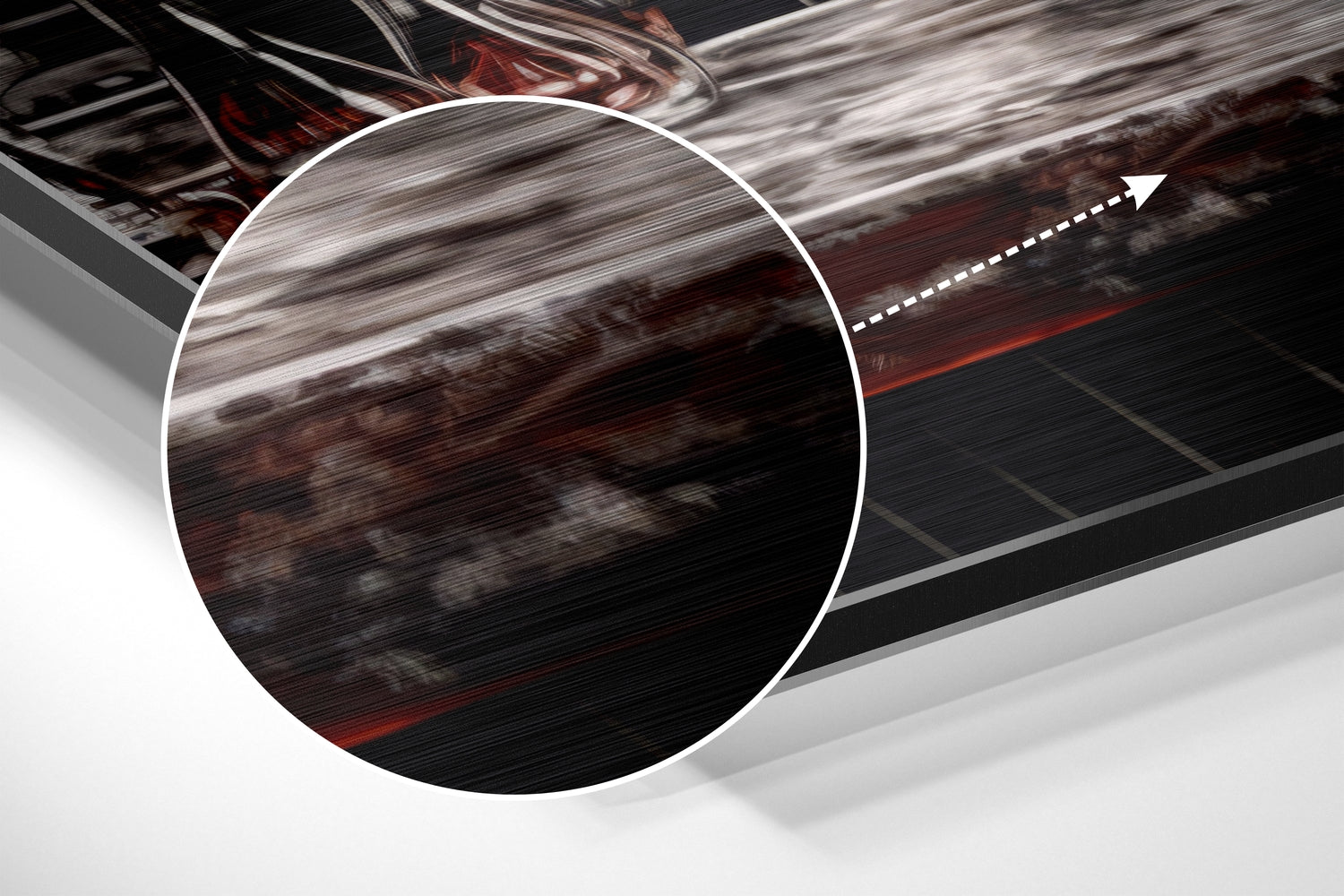 Woman in a Bar Brushed Aluminum Dibond Wall Art.