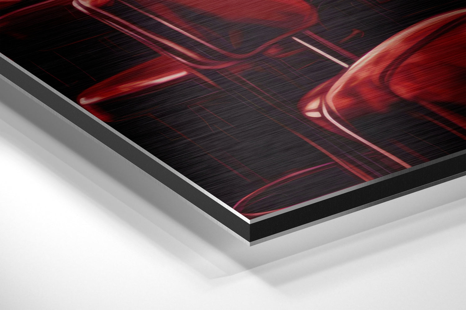 Woman in a Bar Brushed Aluminum Dibond Wall Art.