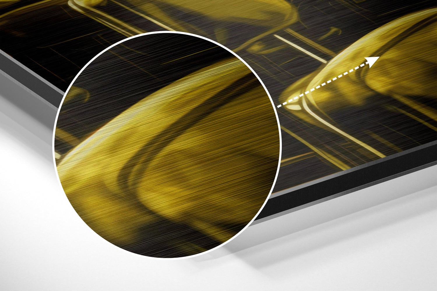 Woman in a Bar Brushed Aluminum Dibond Wall Art.