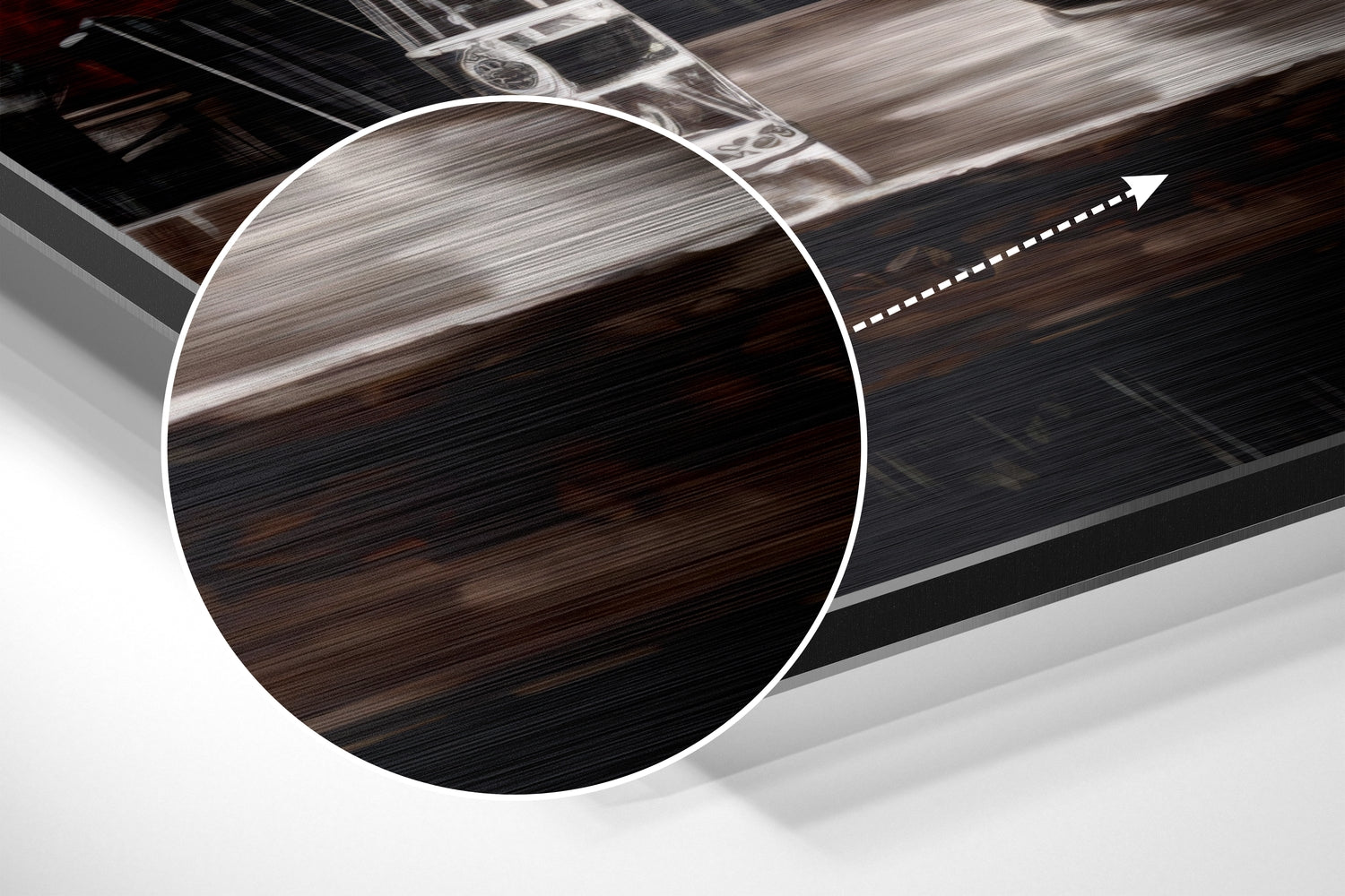 Woman in a Bar Brushed Aluminum Dibond Wall Art.