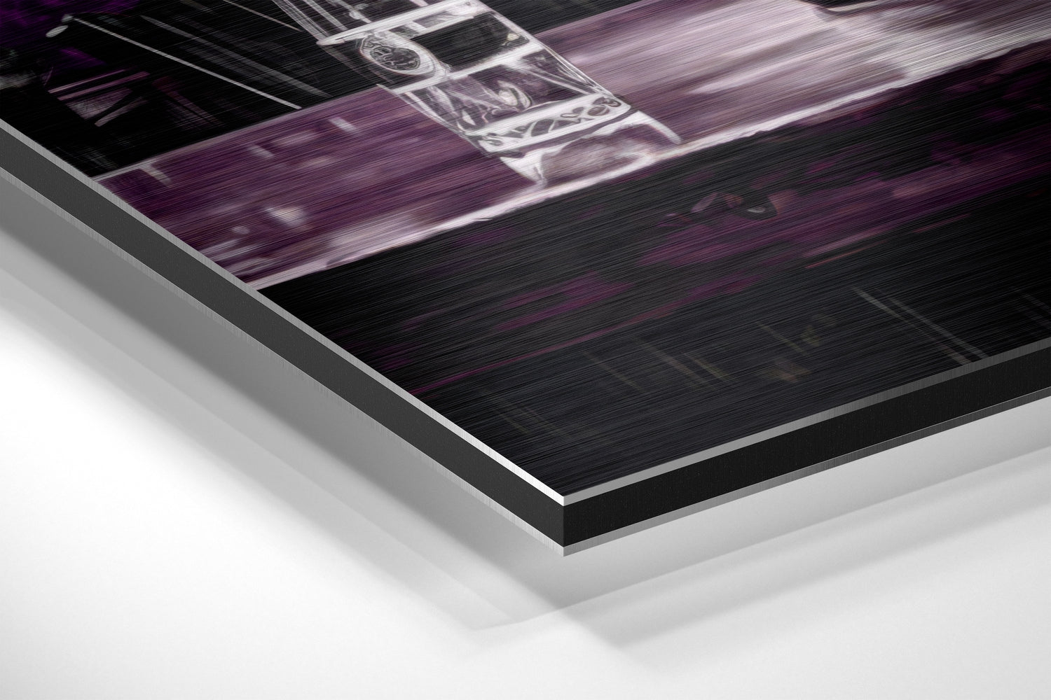 Woman in a Bar Brushed Aluminum Dibond Wall Art.