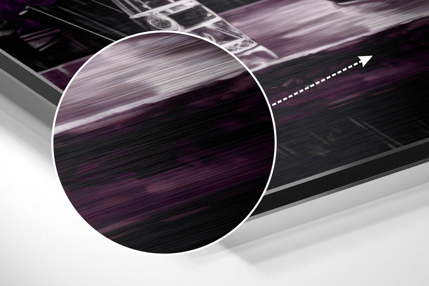 Woman in a Bar Brushed Aluminum Dibond Wall Art.