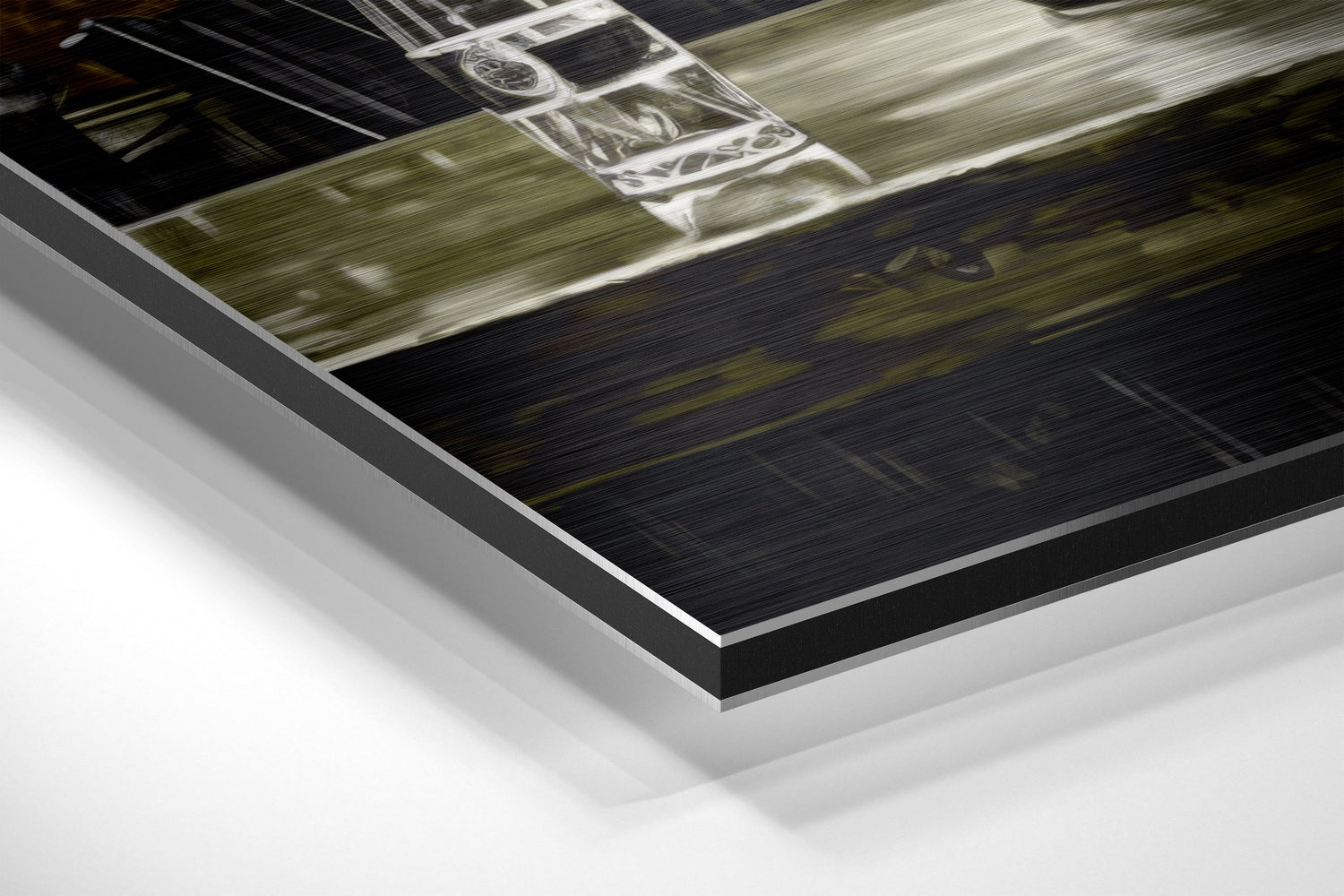 Woman in a Bar Brushed Aluminum Dibond Wall Art.