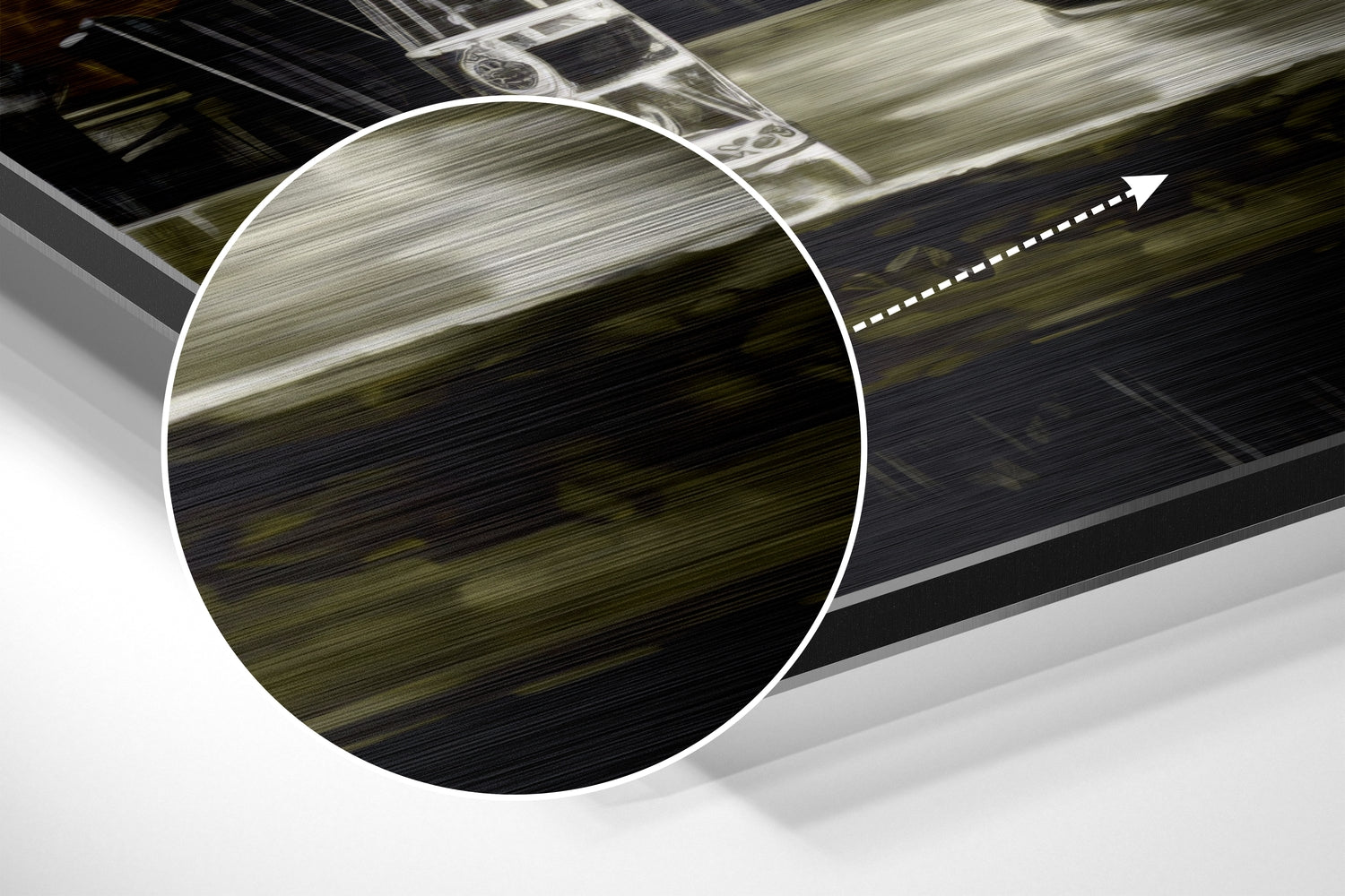 Woman in a Bar Brushed Aluminum Dibond Wall Art.