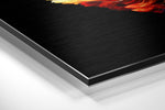 Leaf Brushed Aluminum Dibond Wall Art.