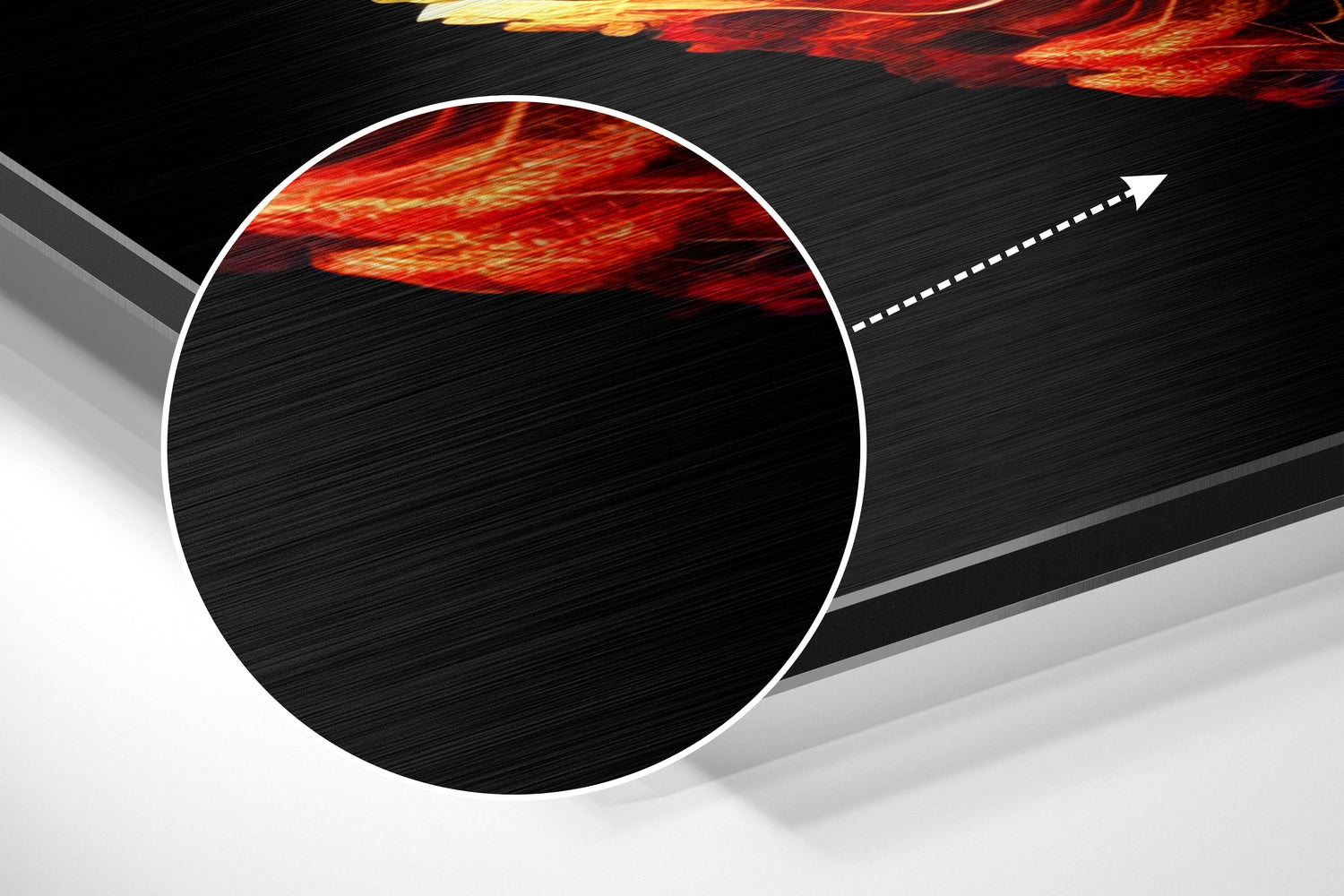 Leaf Brushed Aluminum Dibond Wall Art.