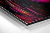 Woman Brushed Aluminum Dibond Wall Art.