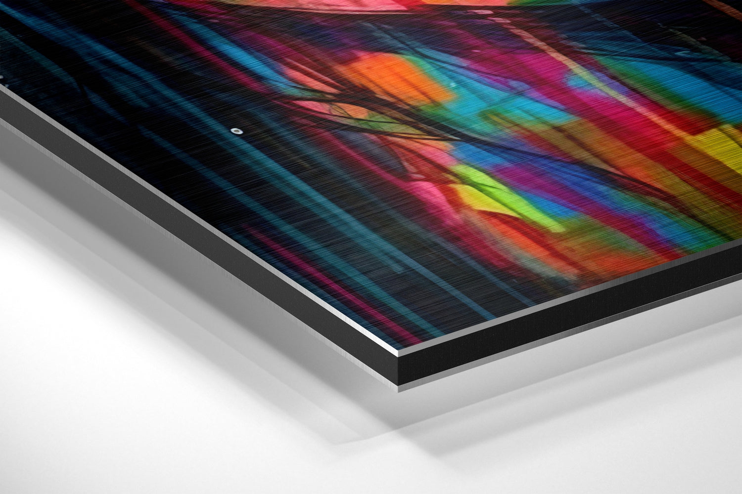 Woman Brushed Aluminum Dibond Wall Art.