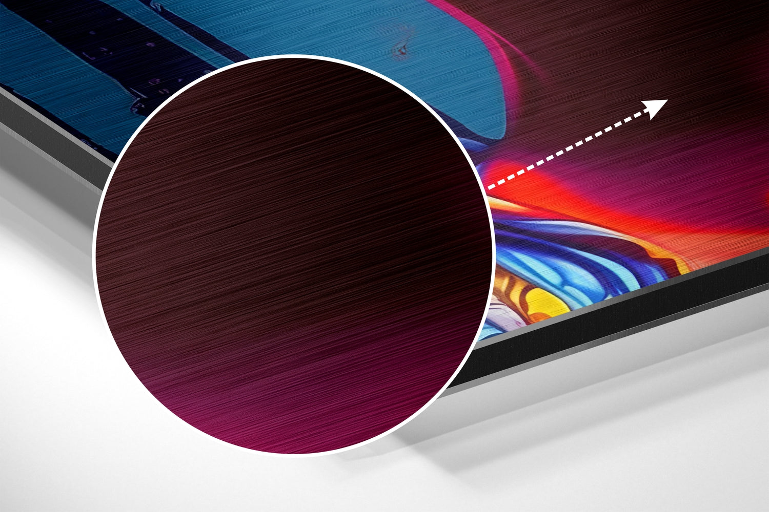 Lollipop Brushed Aluminum Dibond Wall Art.