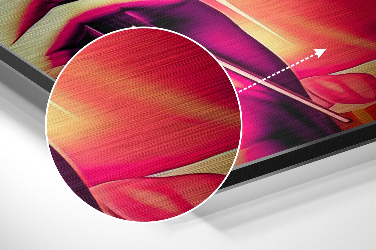 Lollipop Brushed Aluminum Dibond Wall Art.