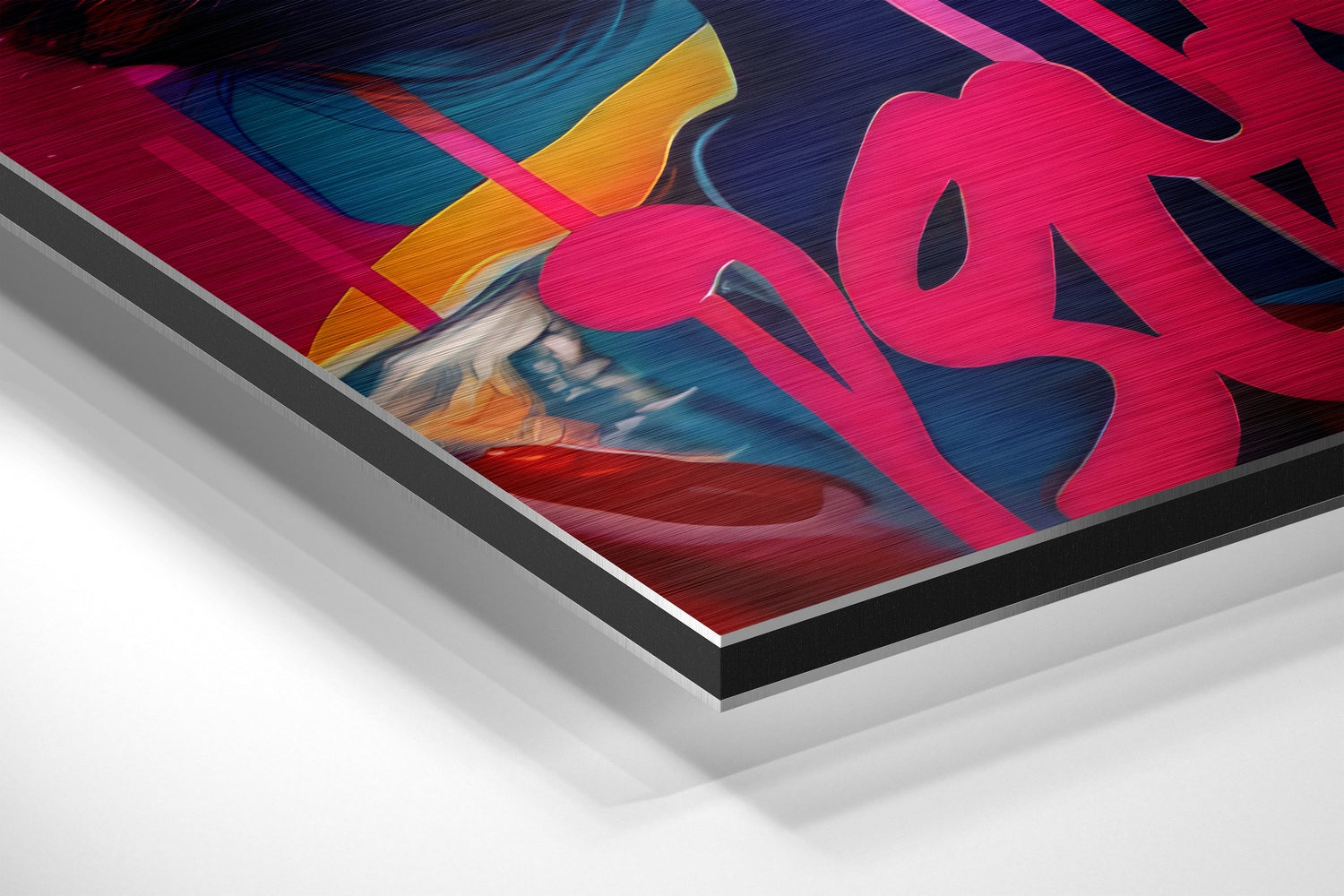 Lollipop Brushed Aluminum Dibond Wall Art.