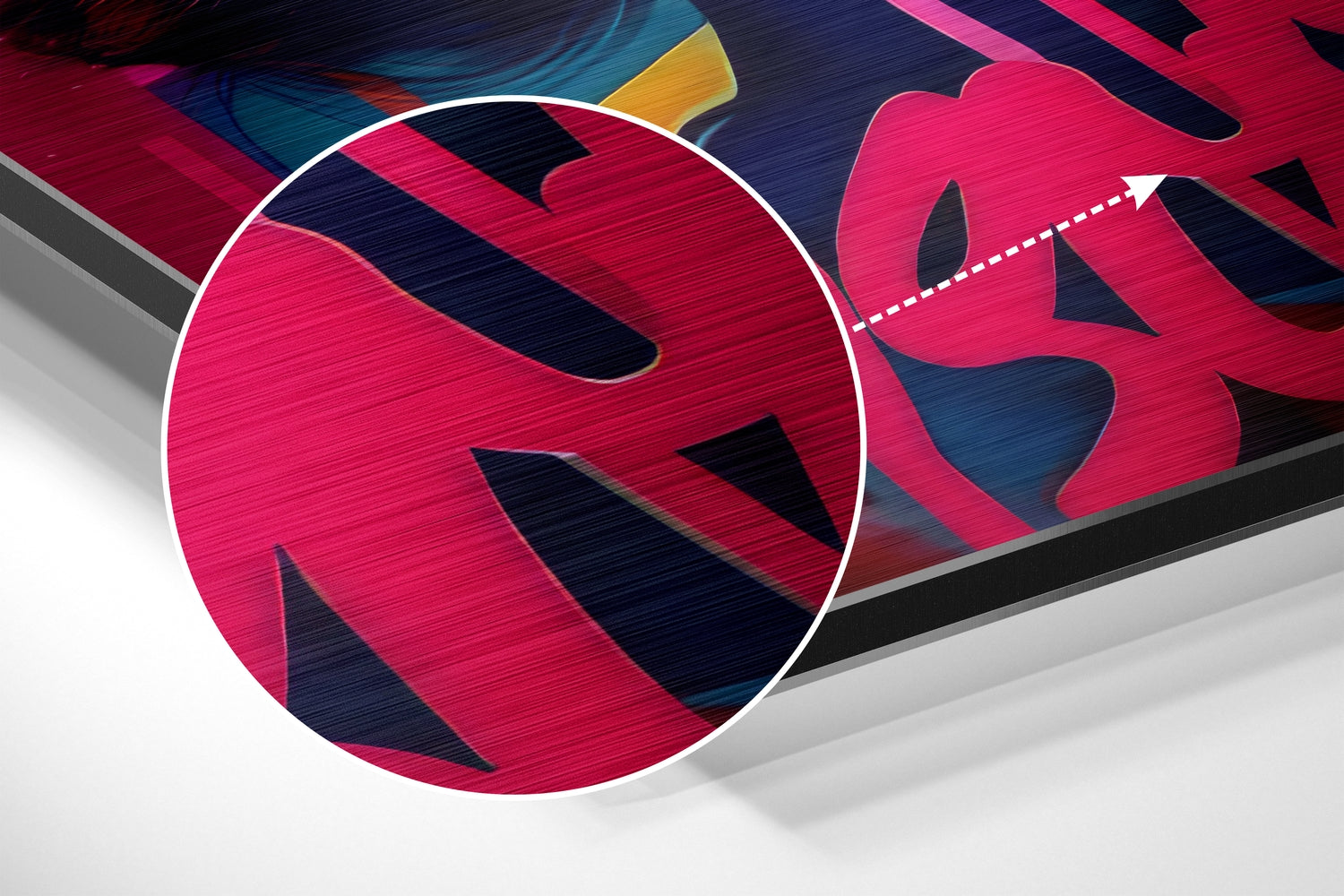 Lollipop Brushed Aluminum Dibond Wall Art.