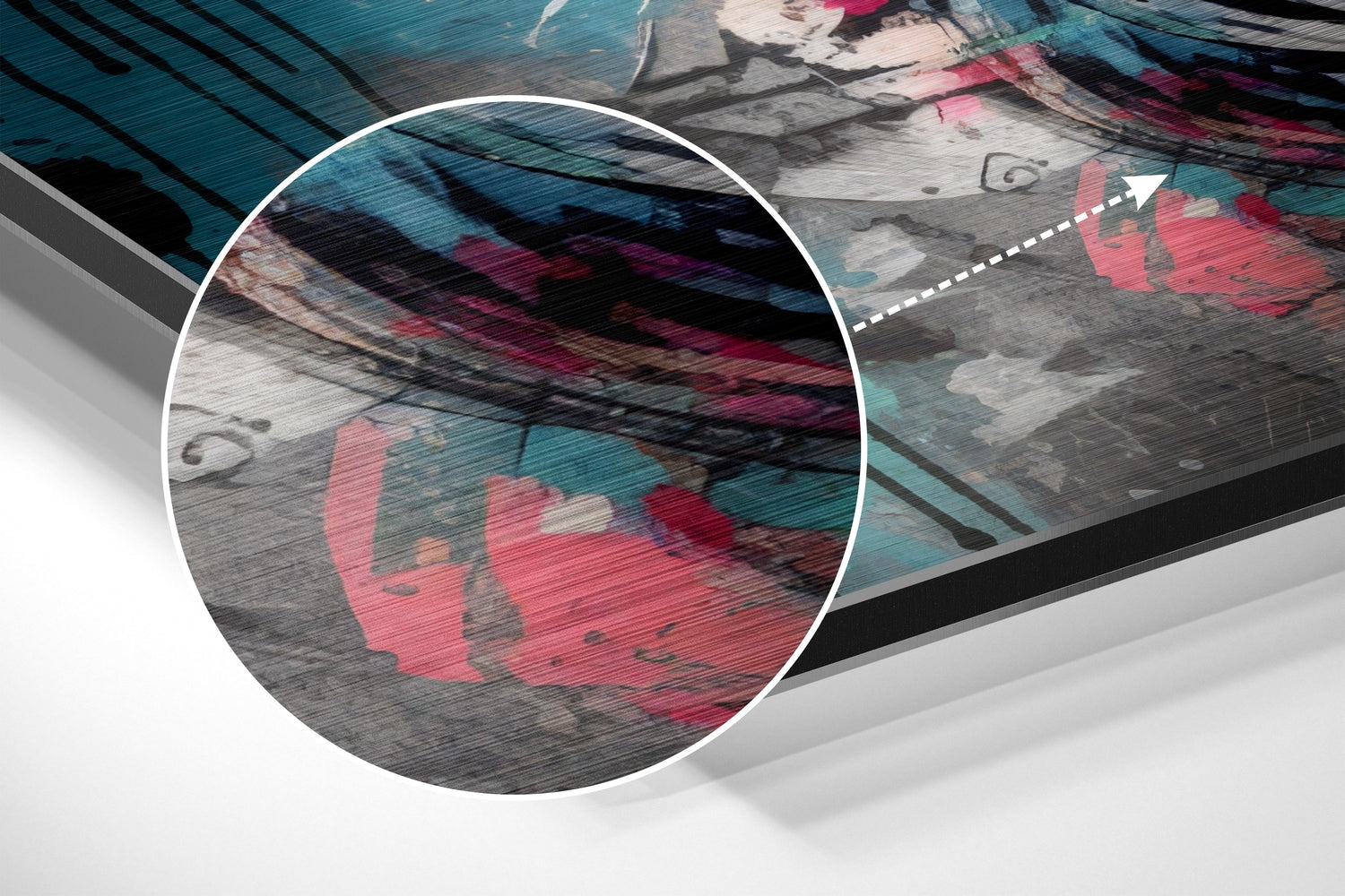 Face of Her Brushed Aluminum Dibond Wall Art.