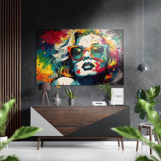 Face of Her Brushed Aluminum Dibond Wall Art.