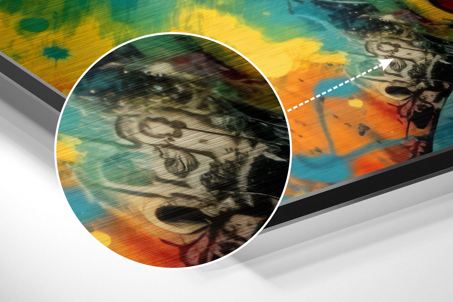 Face of Her Brushed Aluminum Dibond Wall Art.