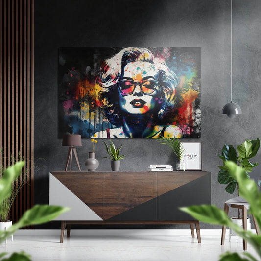 Silver Screen Blonde Brushed Aluminum Dibond Wall Art