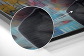 Woman Brushed Aluminum Dibond Wall Art.