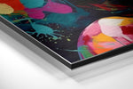 Woman Brushed Aluminum Dibond Wall Art.