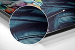 Woman Brushed Aluminum Dibond Wall Art.