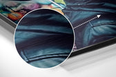 Woman Brushed Aluminum Dibond Wall Art.