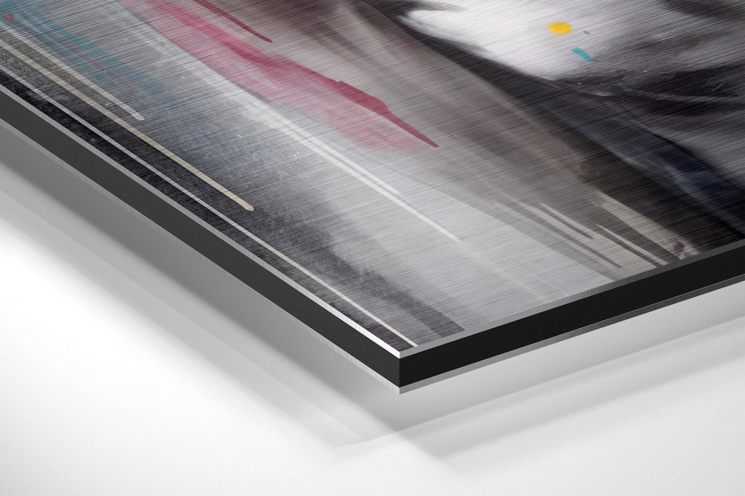 Woman Brushed Aluminum Dibond Wall Art.