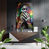 Ssshh Brushed Aluminum Dibond Wall Art.