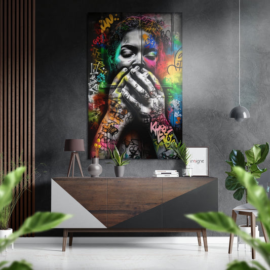 Ssshh Brushed Aluminum Dibond Wall Art.