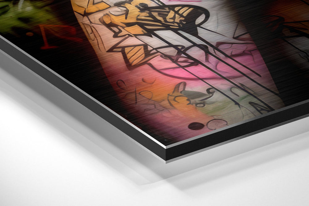 Ssshh Brushed Aluminum Dibond Wall Art.