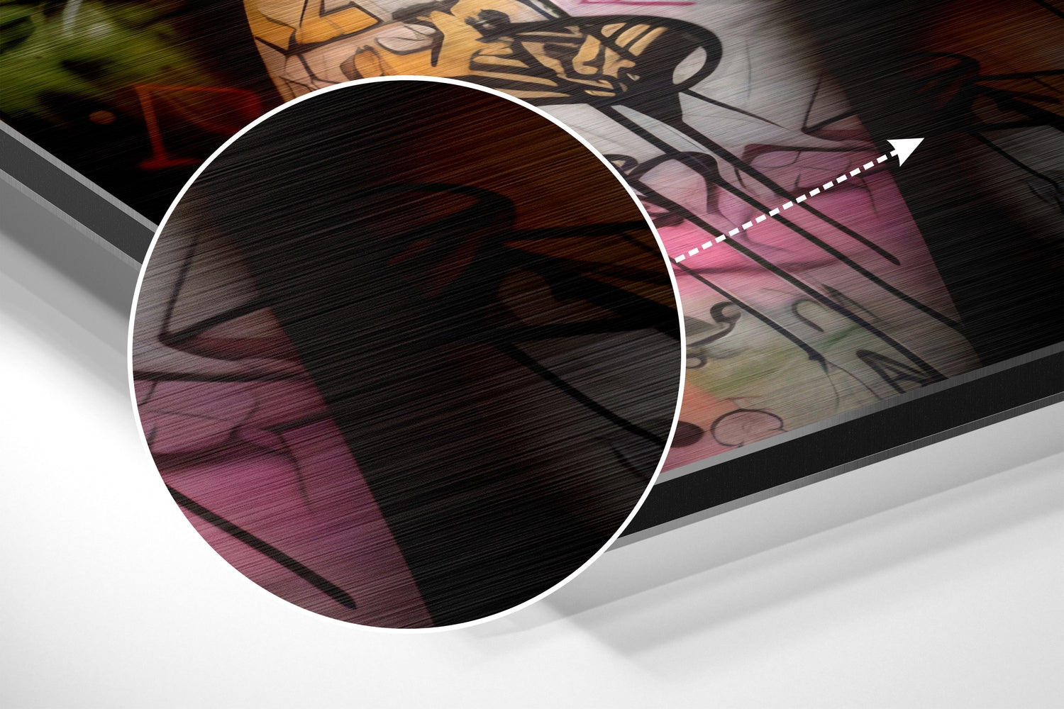 Ssshh Brushed Aluminum Dibond Wall Art.