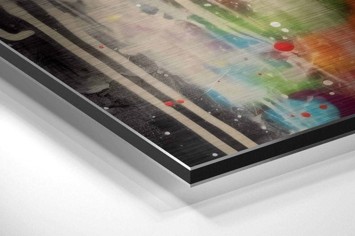 Woman Brushed Aluminum Dibond Wall Art.