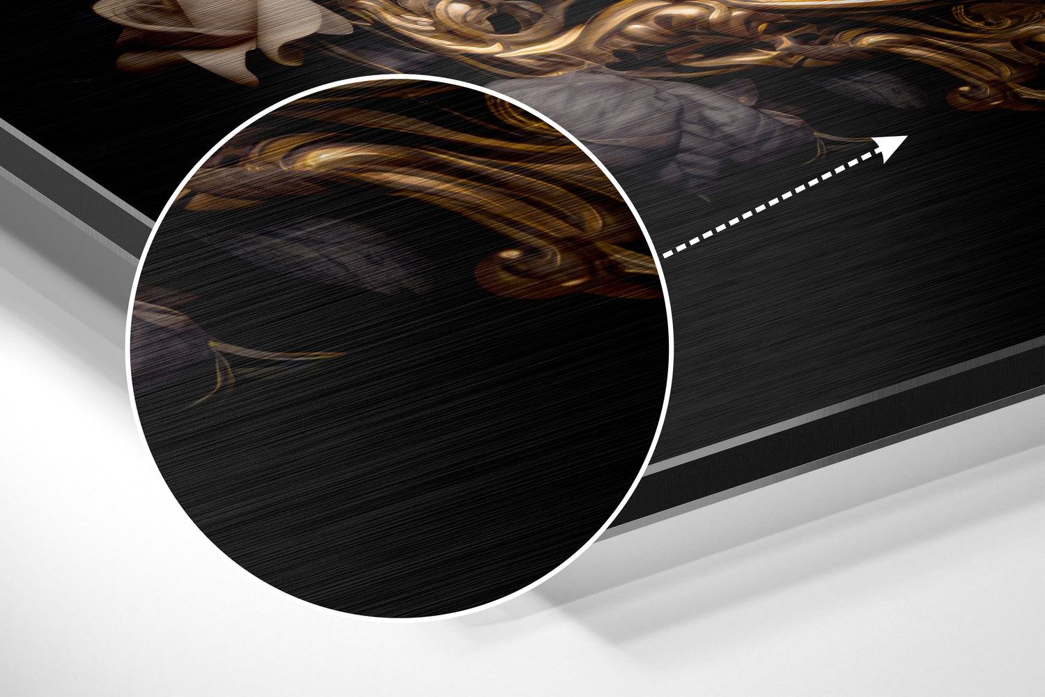 Skull Brushed Aluminum Dibond Wall Art.