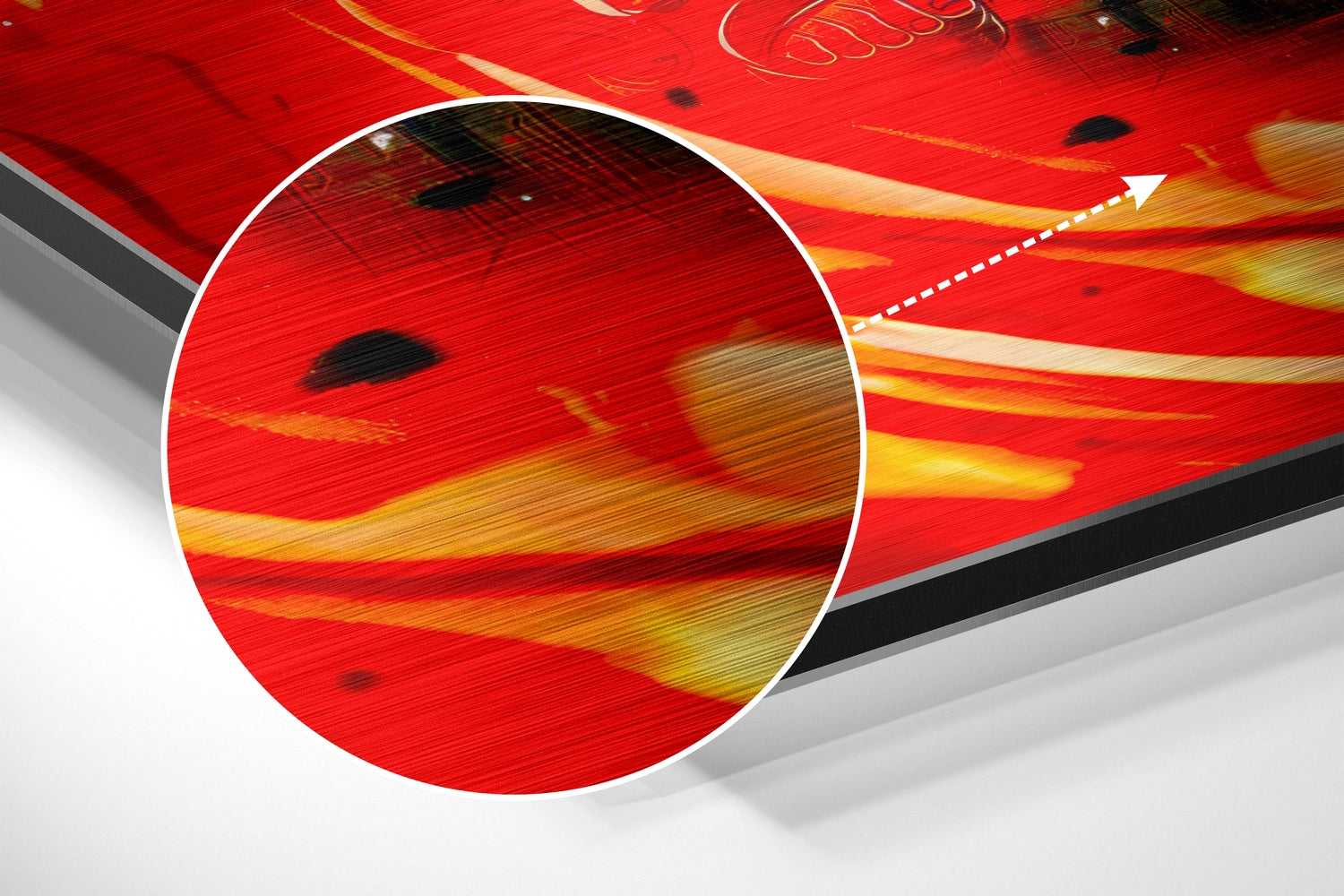 Naruto - Might Guy Brushed Aluminum Dibond Wall Art.