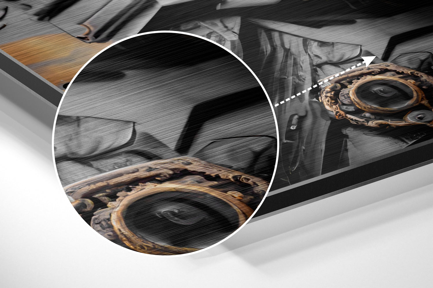 Darth Wader Brushed Aluminum Dibond Wall Art.