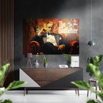 The Godfather Brushed Aluminum Dibond Wall Art.