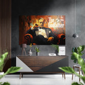 The Godfather Brushed Aluminum Dibond Wall Art.