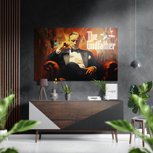 The Mafia Patriarch Brushed Aluminum Dibond Wall Art
