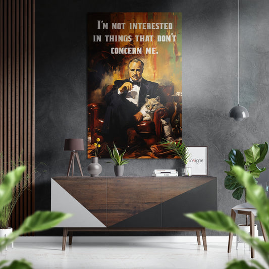 The Mafia Patriarch Brushed Aluminum Dibond Wall Art