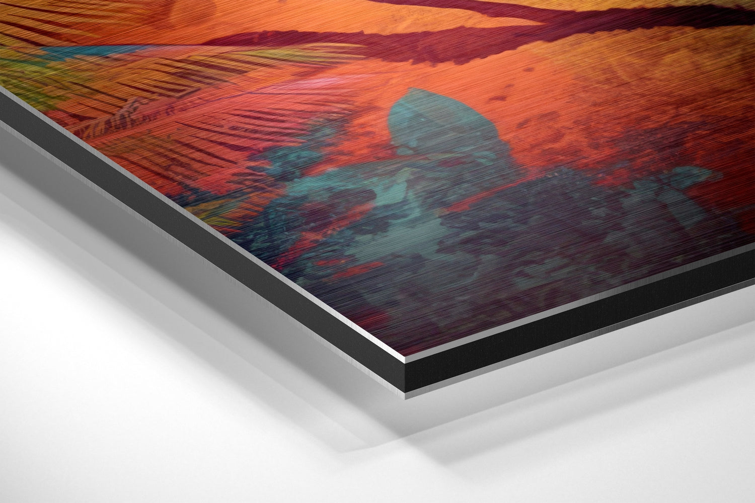 Spectacled Tiger Brushed Aluminum Dibond Wall Art.