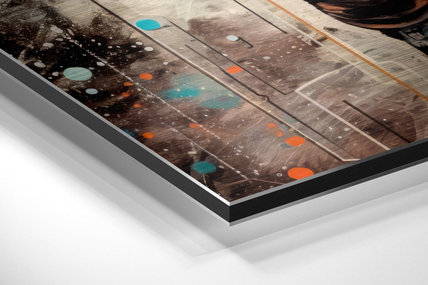 Astronaut Brushed Aluminum Dibond Wall Art.