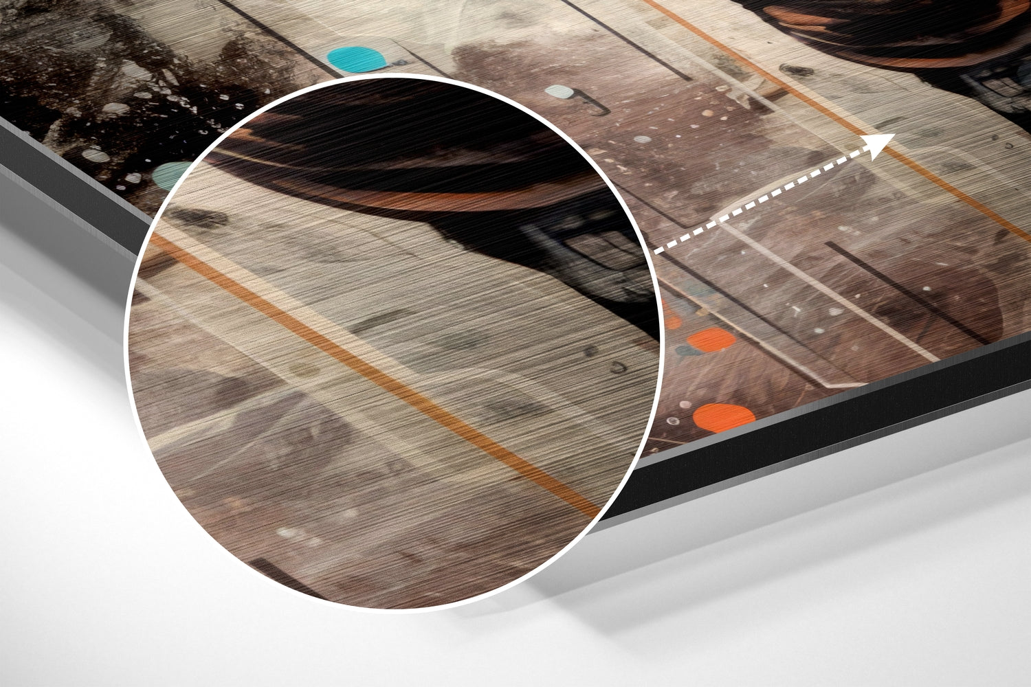 Astronaut Brushed Aluminum Dibond Wall Art.