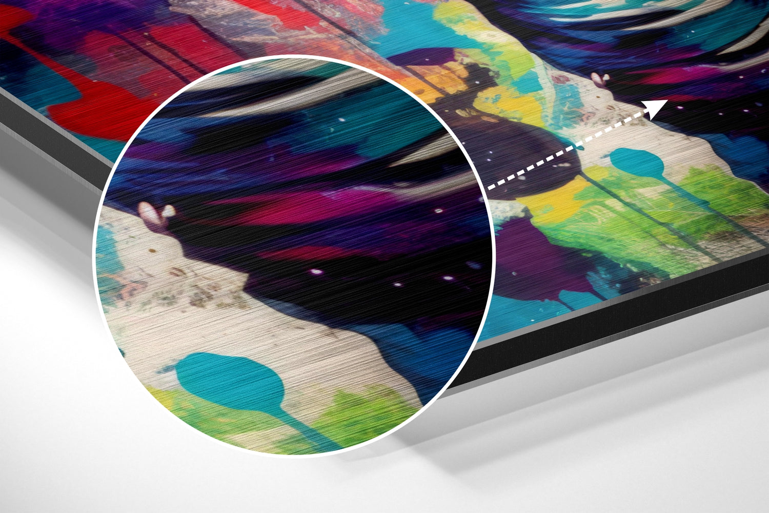 Astronaut Brushed Aluminum Dibond Wall Art.