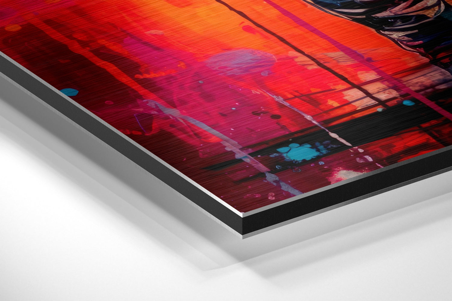 Astronaut Brushed Aluminum Dibond Wall Art.