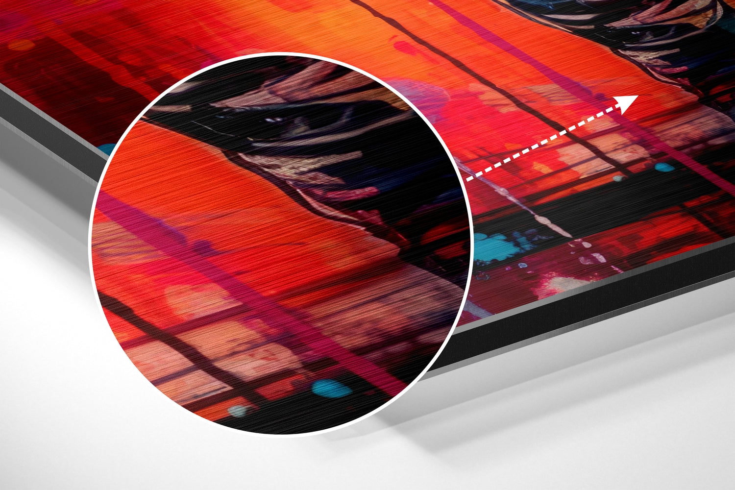 Astronaut Brushed Aluminum Dibond Wall Art.