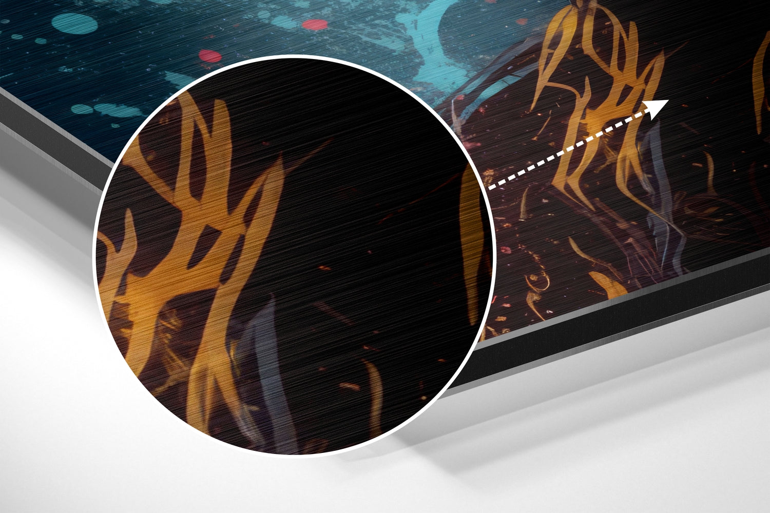 Smarty Monkey Brushed Aluminum Dibond Wall Art.