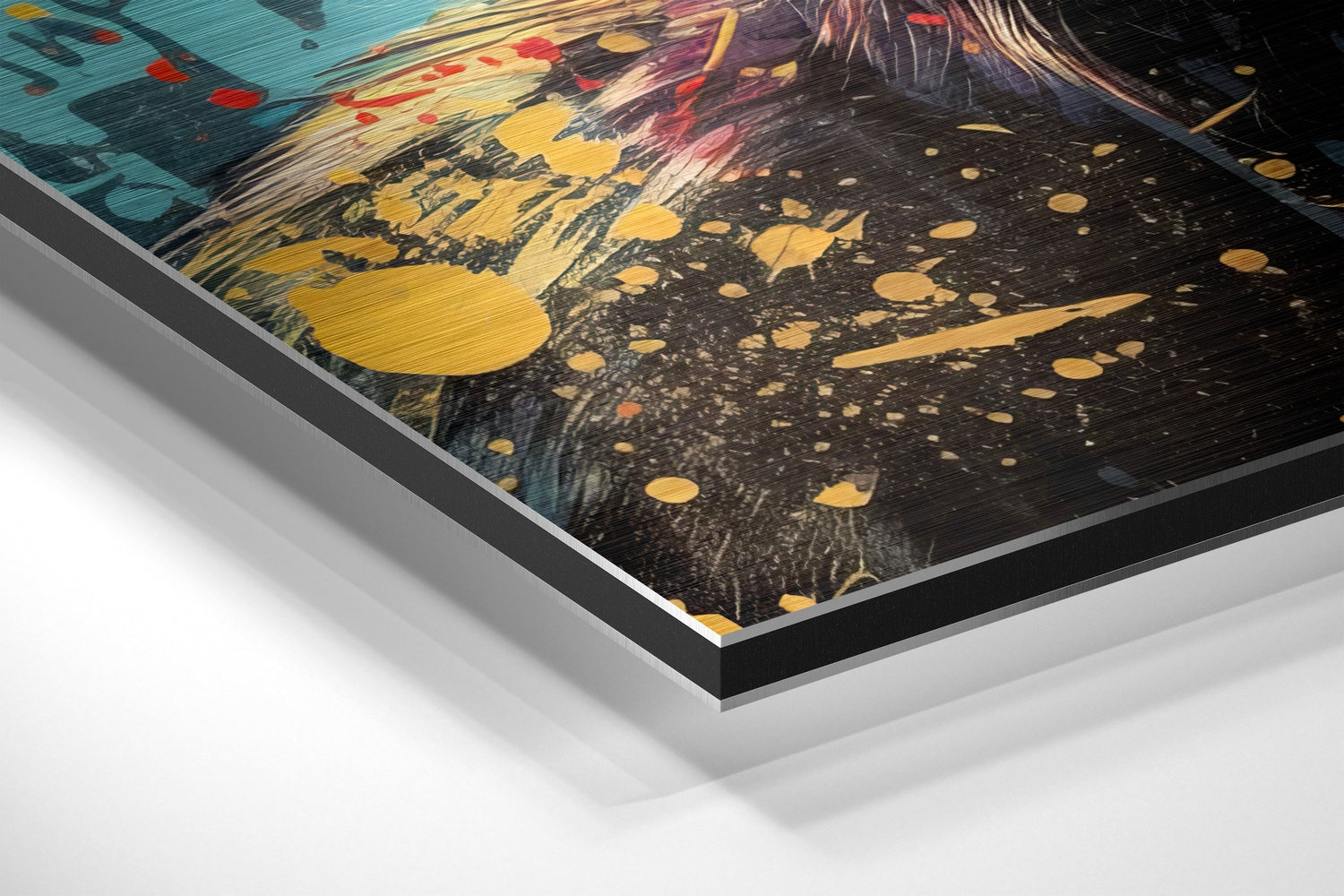 Smarty Monkey Brushed Aluminum Dibond Wall Art.