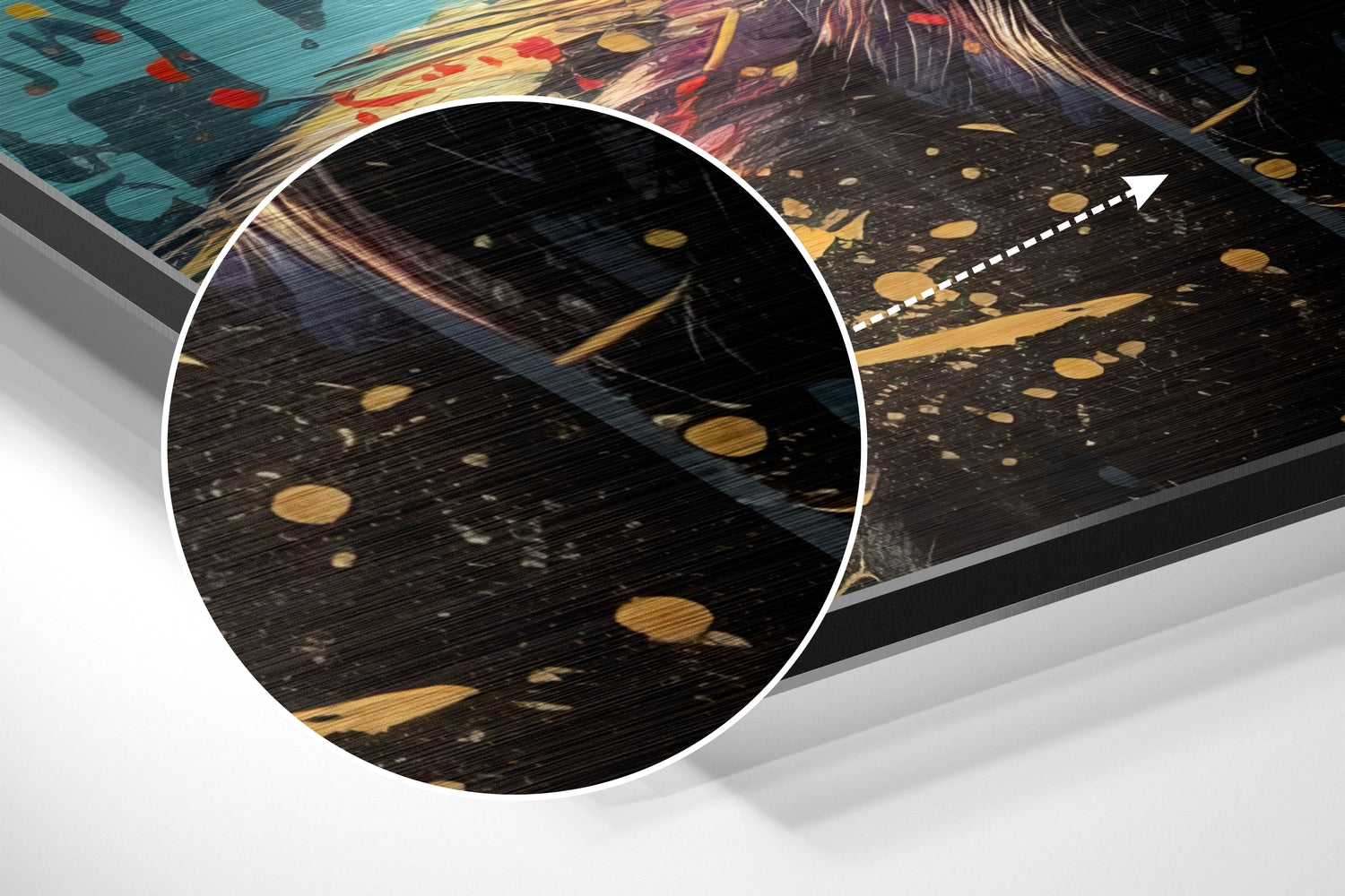 Smarty Monkey Brushed Aluminum Dibond Wall Art.